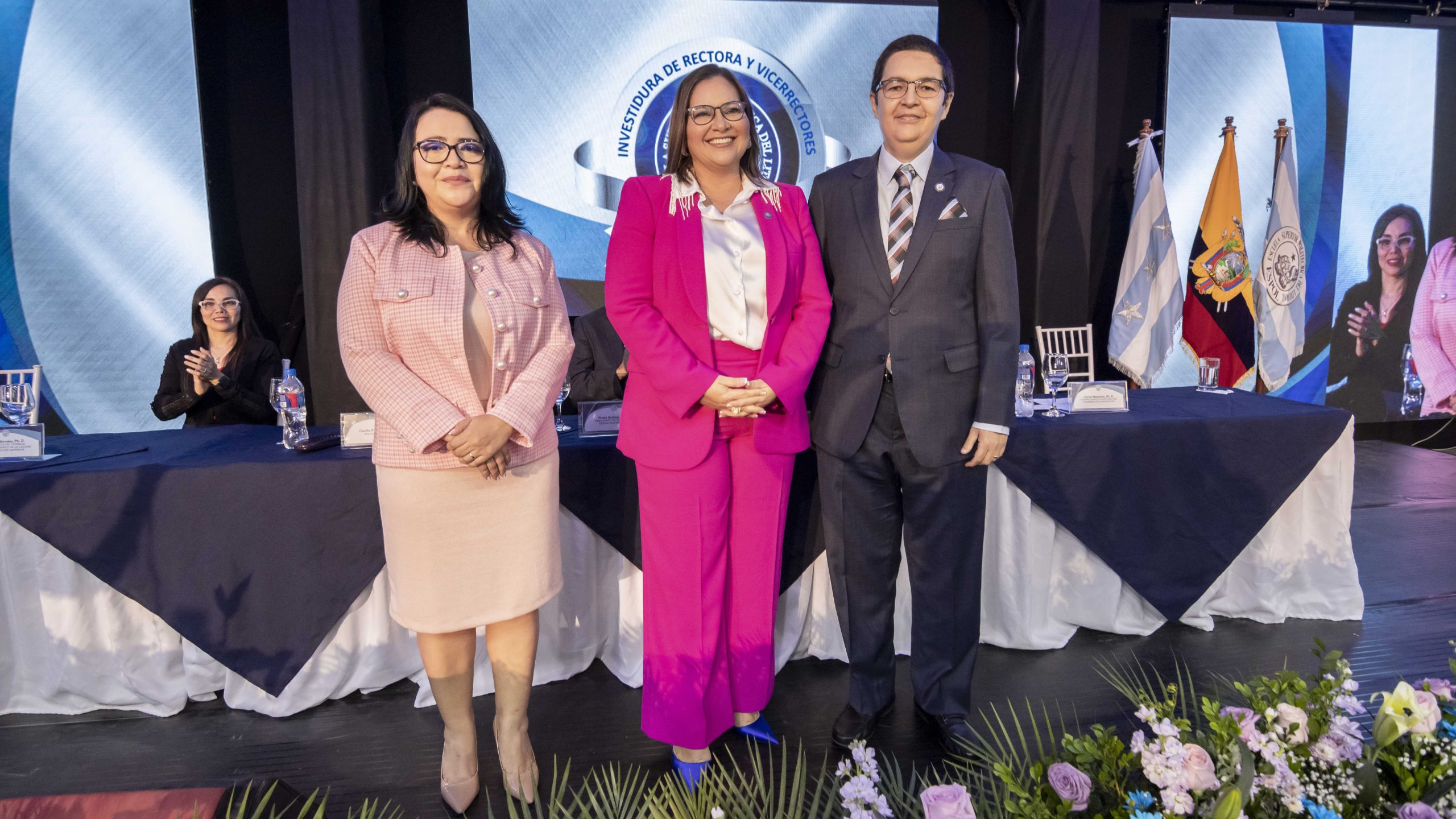Cecilia Paredes, Paola Romero y Carlos Monsalve liderarán la ESPOL durante el periodo 2022-2027